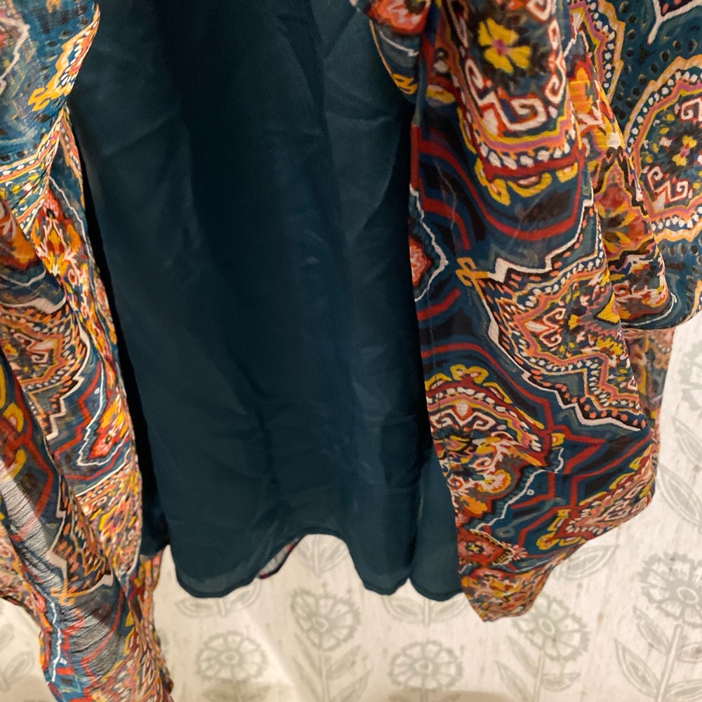 Loft Bohemian Print Maxi Dress XL - Picture 8 of 16